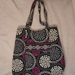 Vera Bradley Canterberry Magenta Pattern Tote Bag